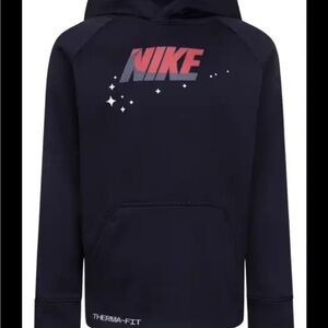 Nike Black Hoodie with Red Logo